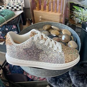 Be a star glitter tennis shoe